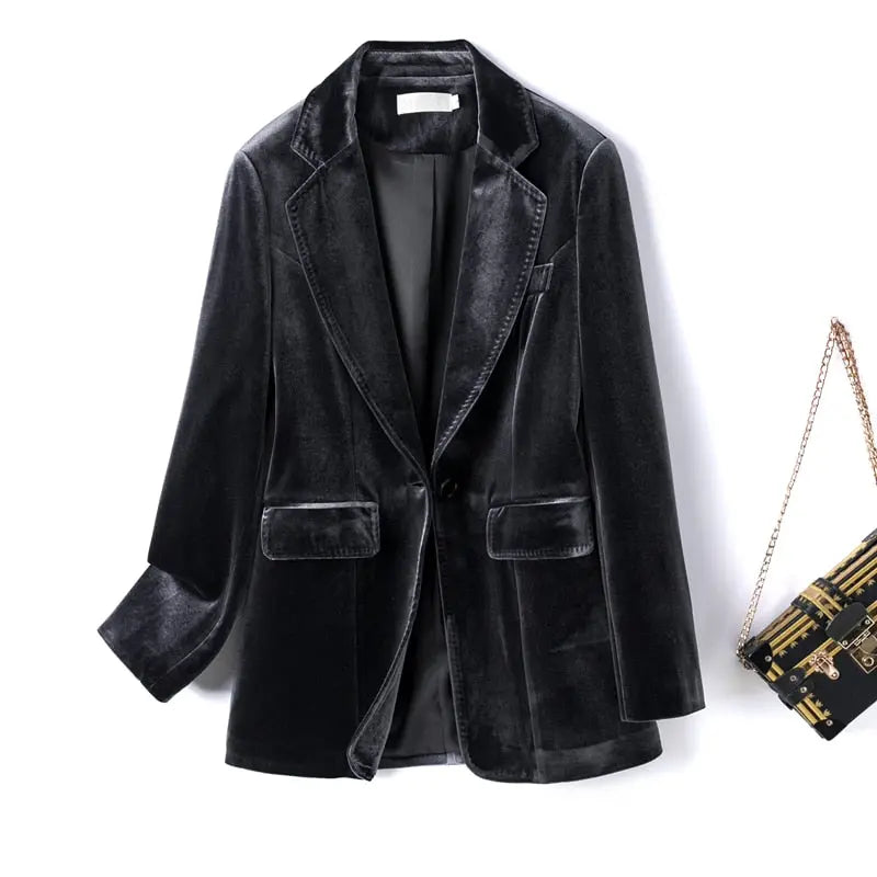 Blazer Velours Femme