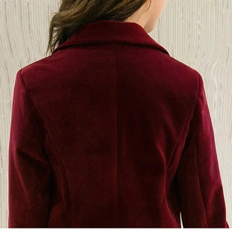 Blazer Velours Lisse Femme