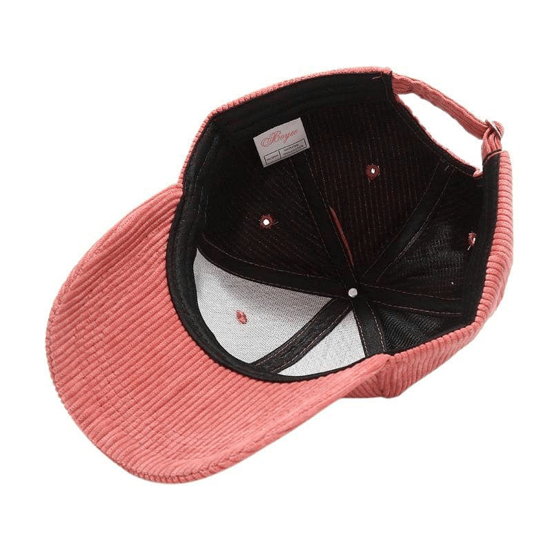 Casquette Velour Rose