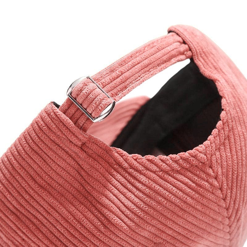 Casquette Velour Rose