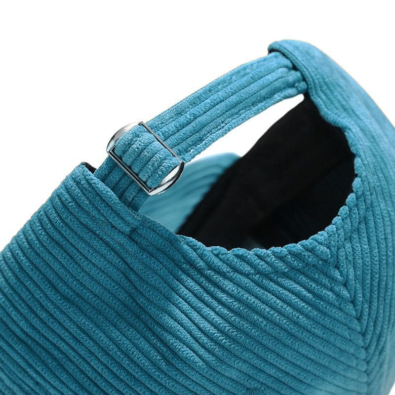 Casquette Velour Verte