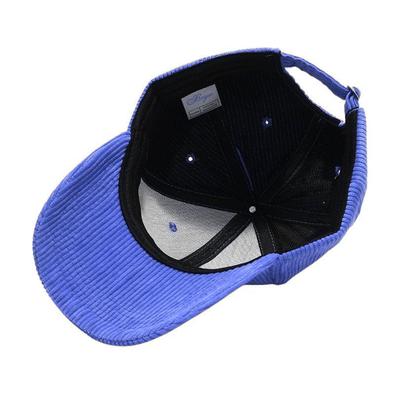 Casquette Velours Bleu