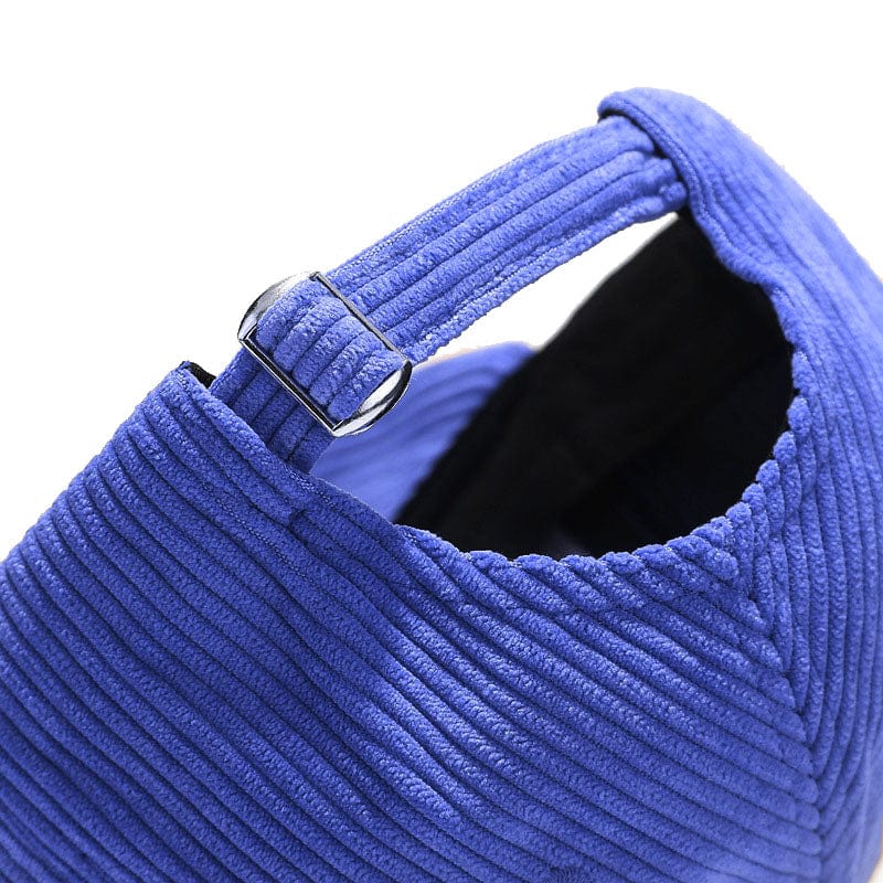 Casquette Velours Bleu