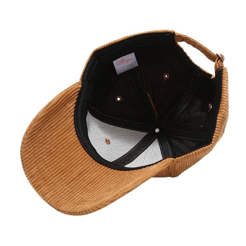Casquette Velours Marron
