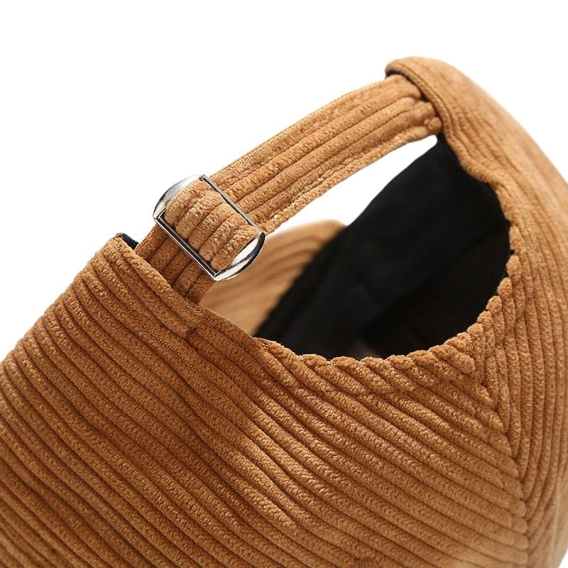 Casquette Velours Marron