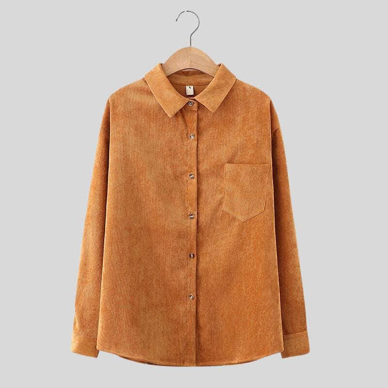 Chemise Femme Velours Cotele