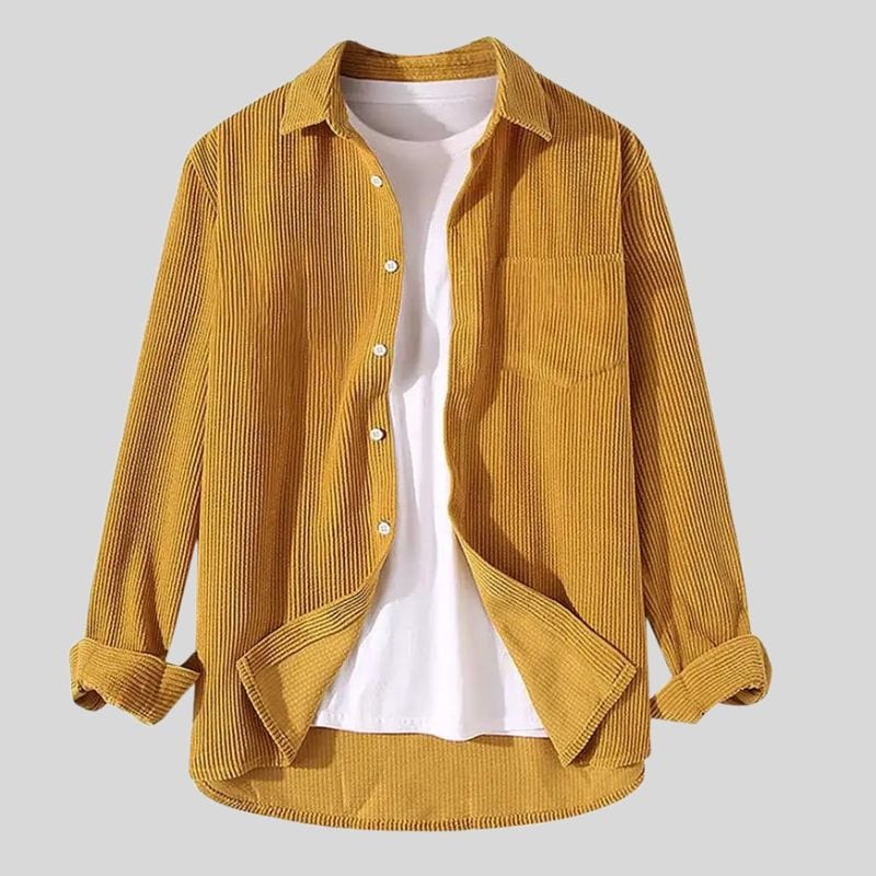 Chemise Jaune Velours