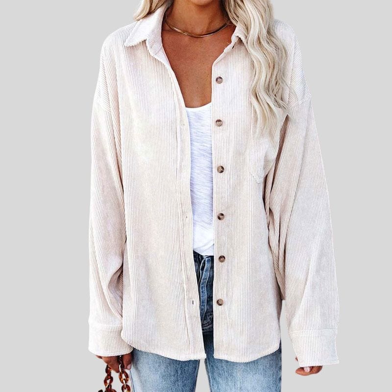 Chemise Oversize Velour Femme