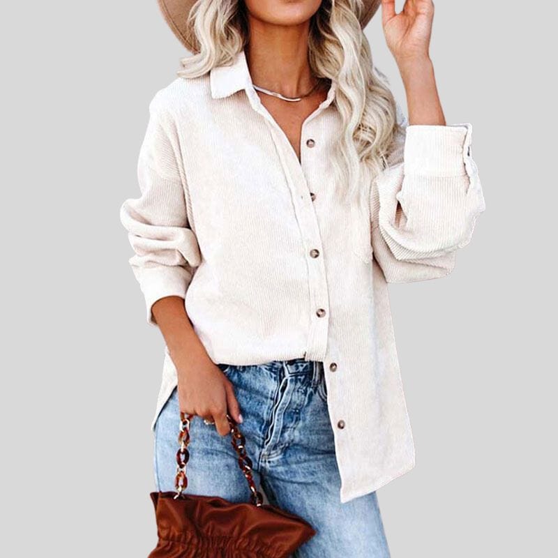 Chemise Oversize Velour Femme