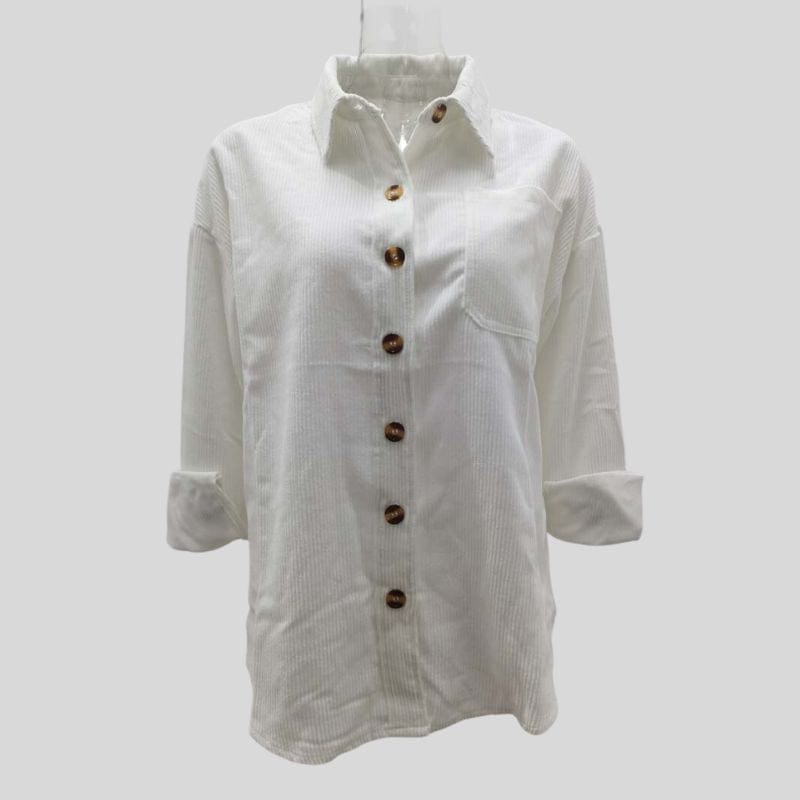 Chemise Oversize Velour Femme