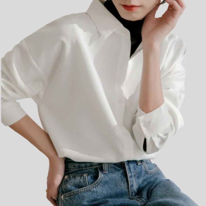 Chemise Oversize en Velours Côtelé