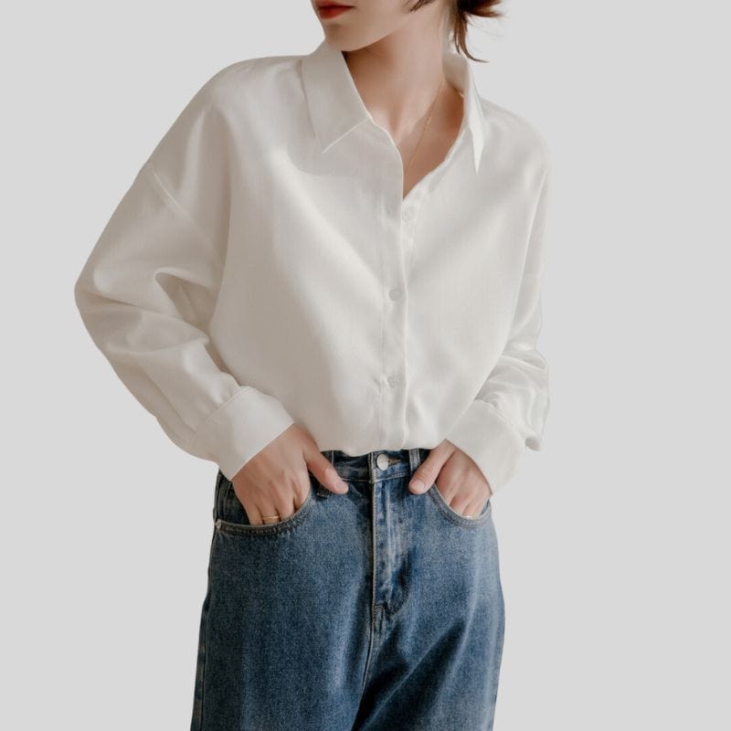 Chemise Oversize en Velours Côtelé