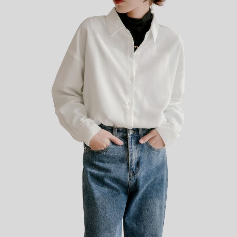 Chemise Oversize en Velours Côtelé