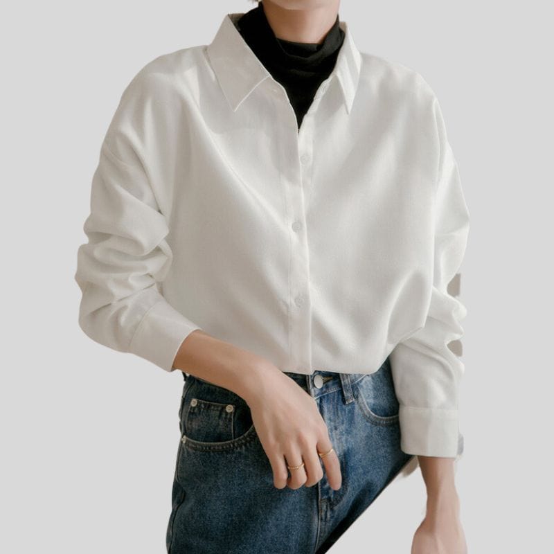 Chemise Oversize en Velours Côtelé