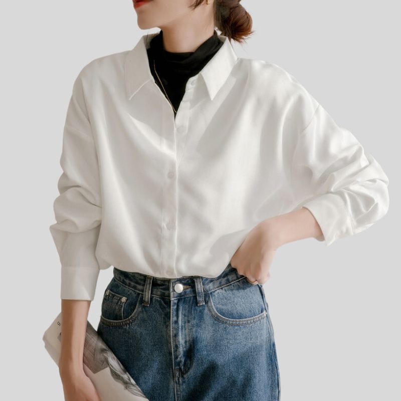 Chemise Oversize en Velours Côtelé