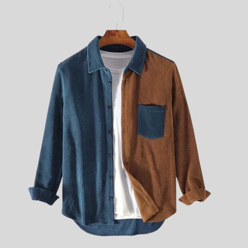 Chemise Velour Cotelé Homme