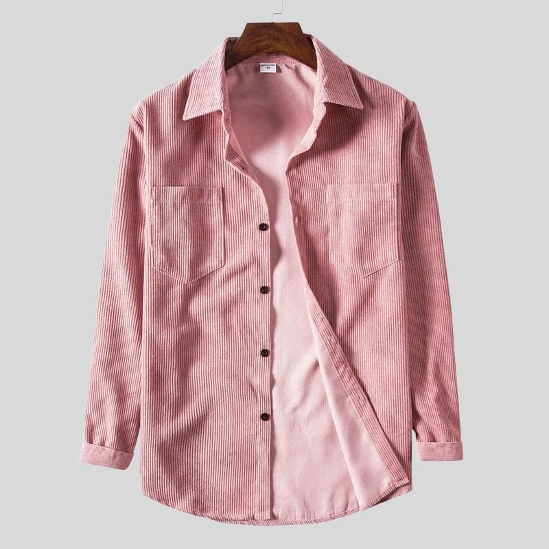 Chemise Velour Rose Homme