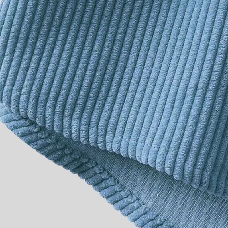 Chemise Velours Homme Bleu