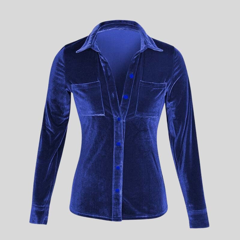 Chemise Velours Lisse Femme
