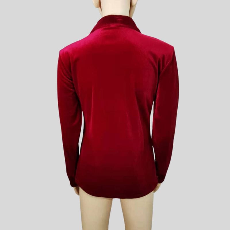 Chemise Velours Lisse Femme