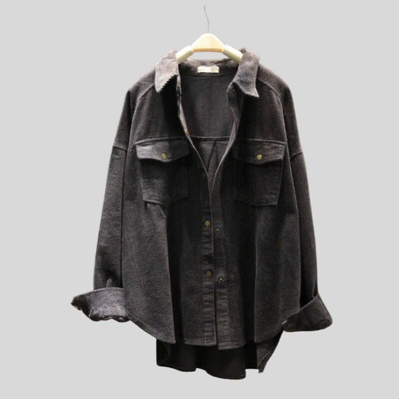 Chemise Velours Noir