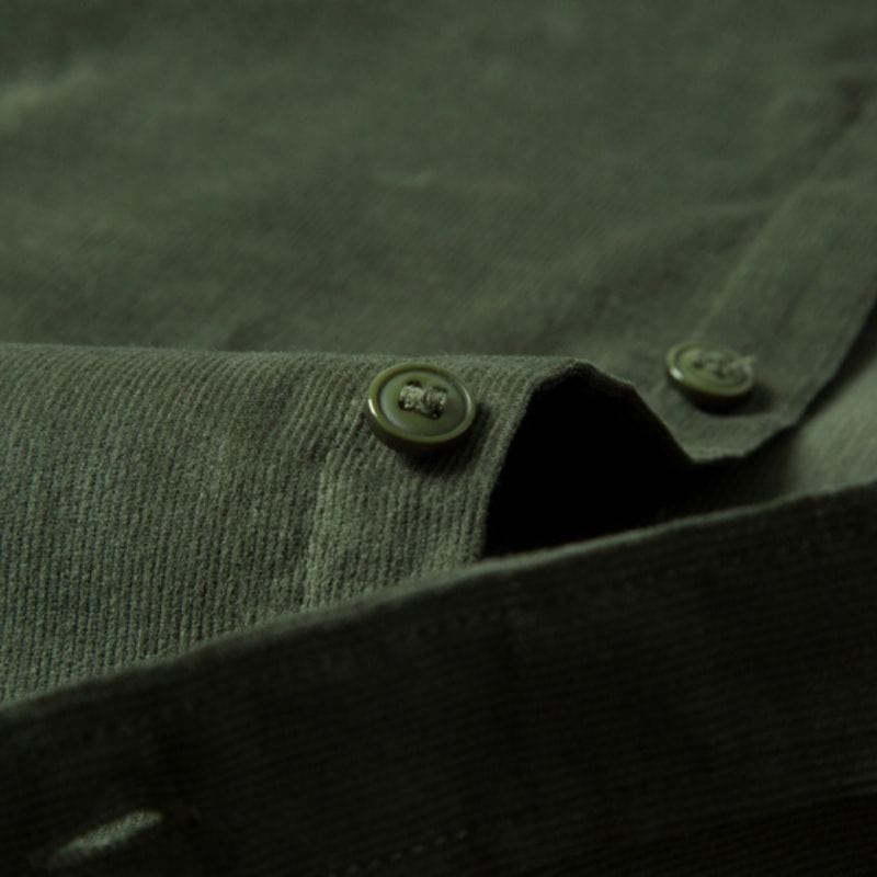 Chemise Velours Vert Homme