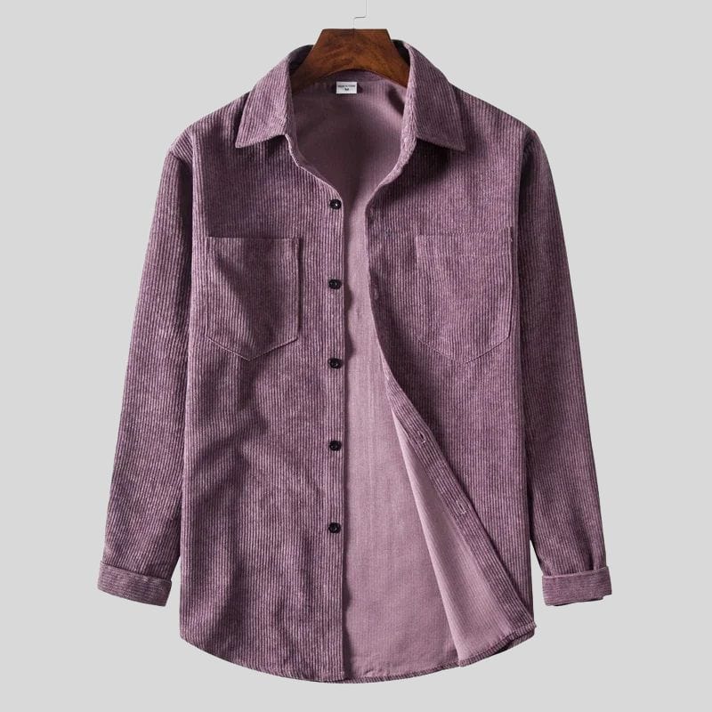 Chemise Velours Violet