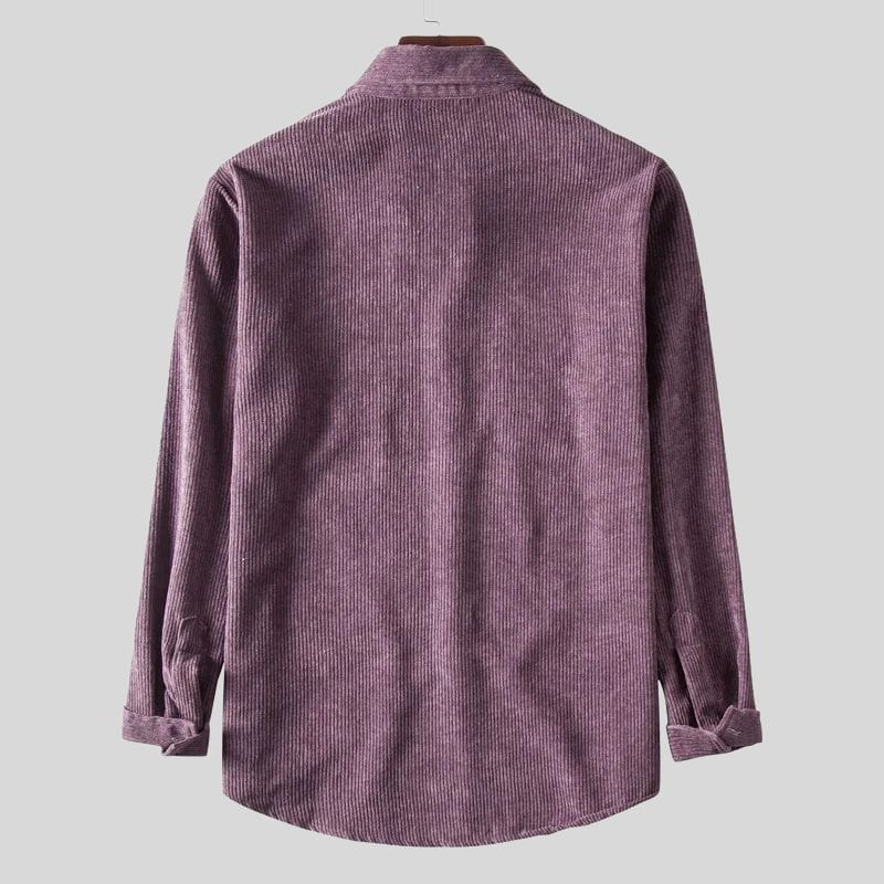 Chemise Velours Violet