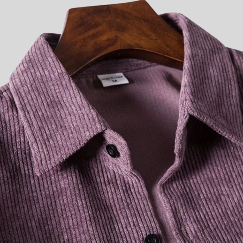 Chemise Velours Violet