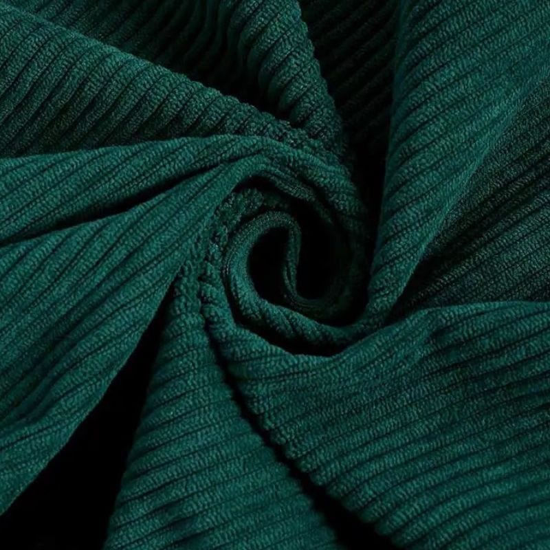 Chemise Verte Velour Homme