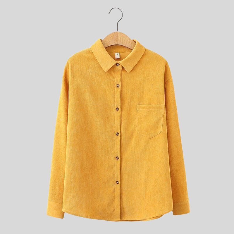 Chemise en Velours Côtelé Femme