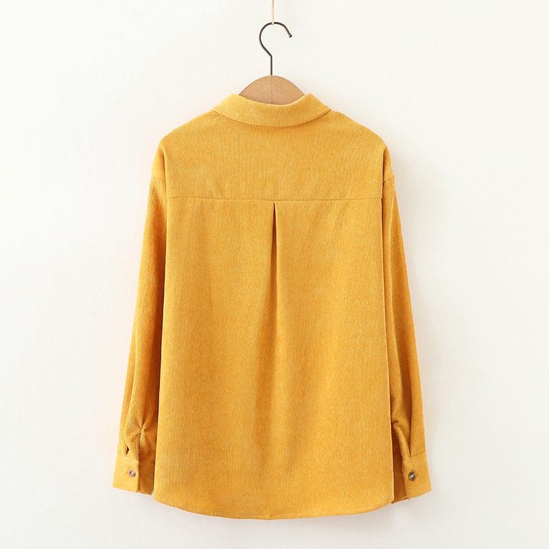 Chemise en Velours Côtelé Femme