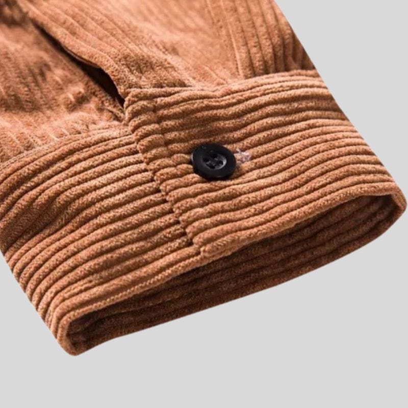 Chemise en Velours Marron