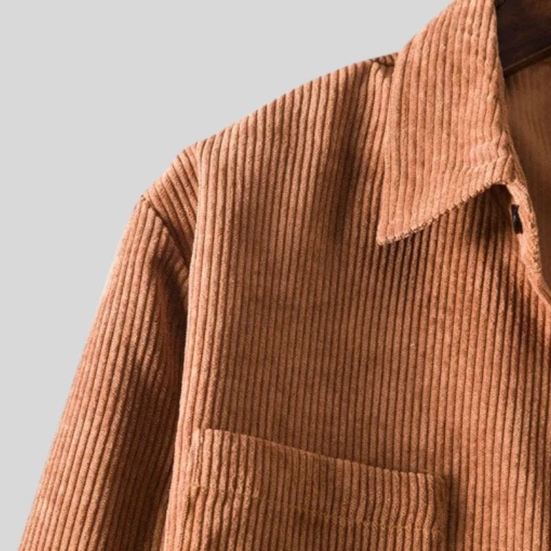 Chemise en Velours Marron