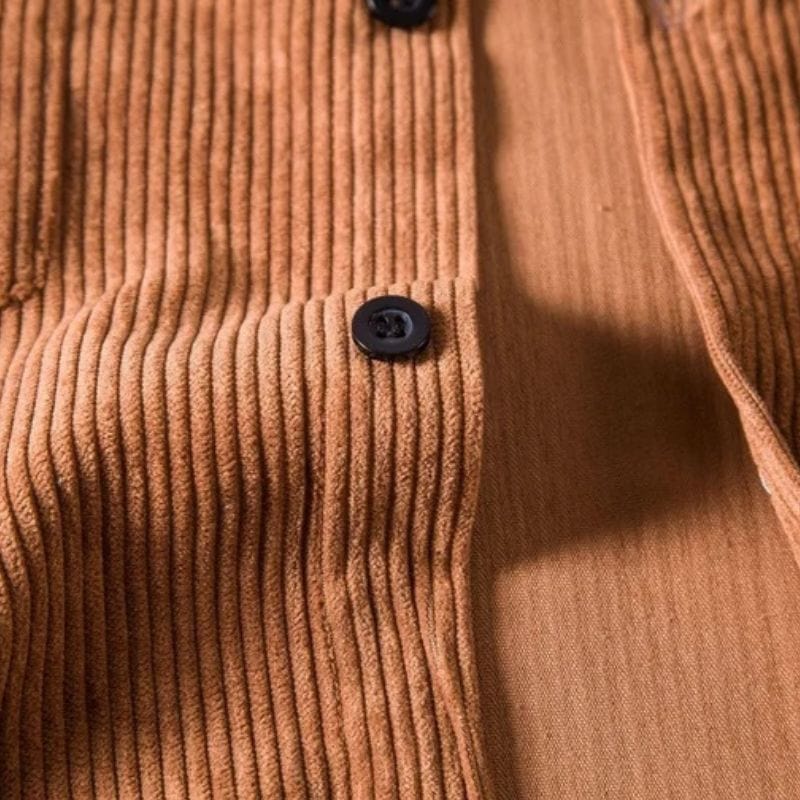 Chemise en Velours Marron