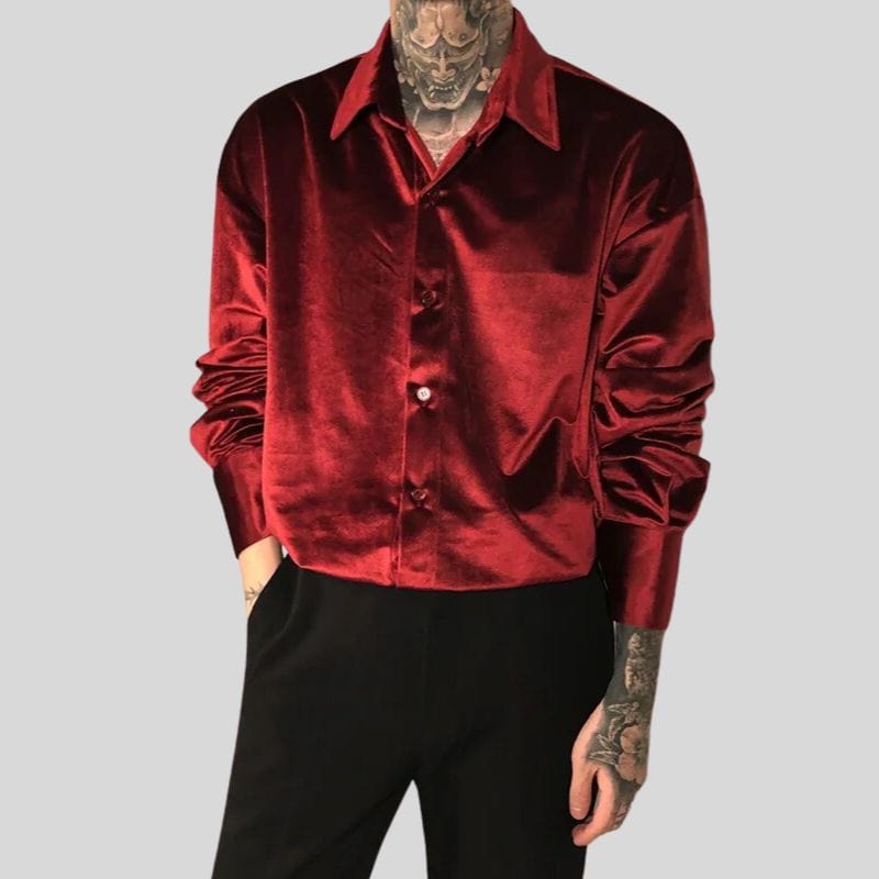 Chemises en Velours Homme