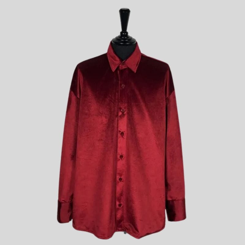 Chemises en Velours Homme