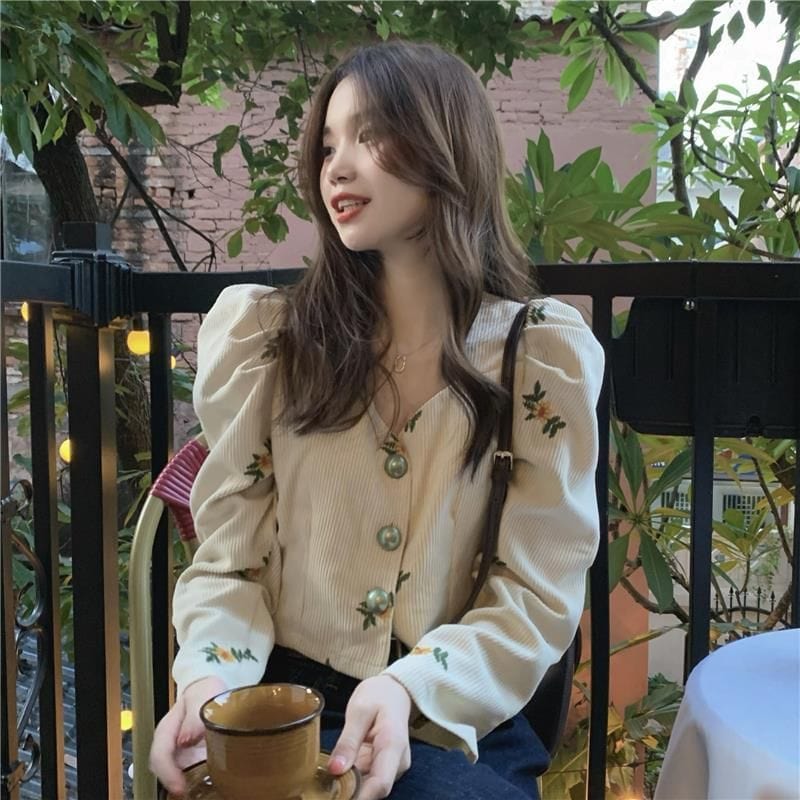 Chemisier Velours Cotelé