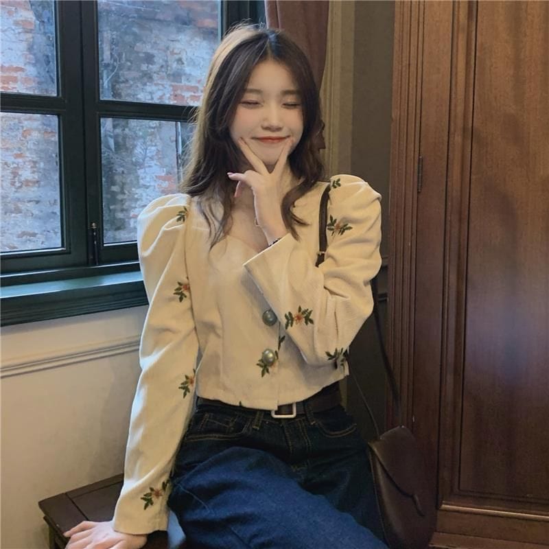 Chemisier Velours Cotelé