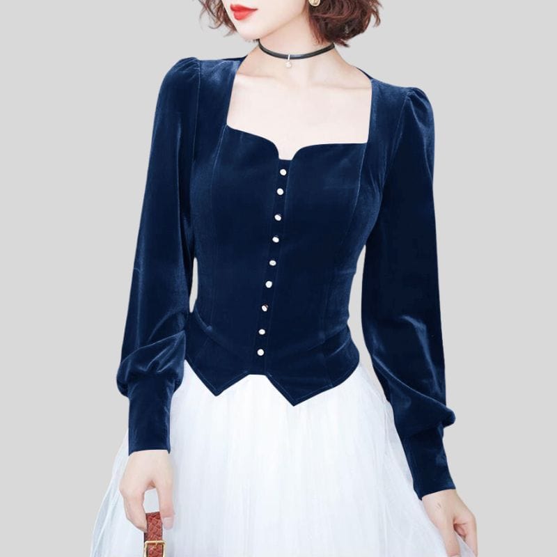 Chemisier en Velours Femme