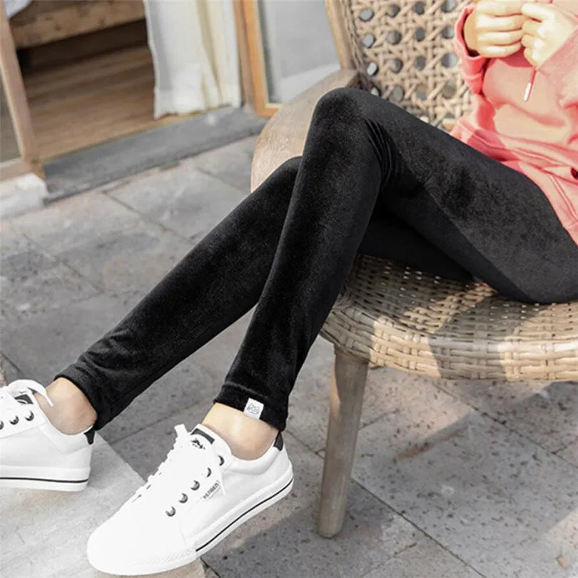 Legging Velours Noir