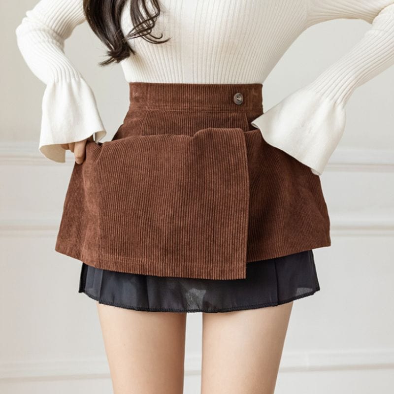 Jupe Courte Velours Femme