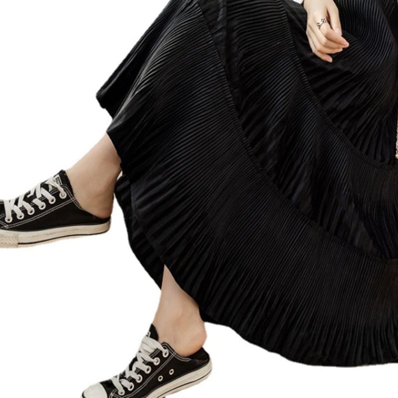 Jupe Longue Velours Noir