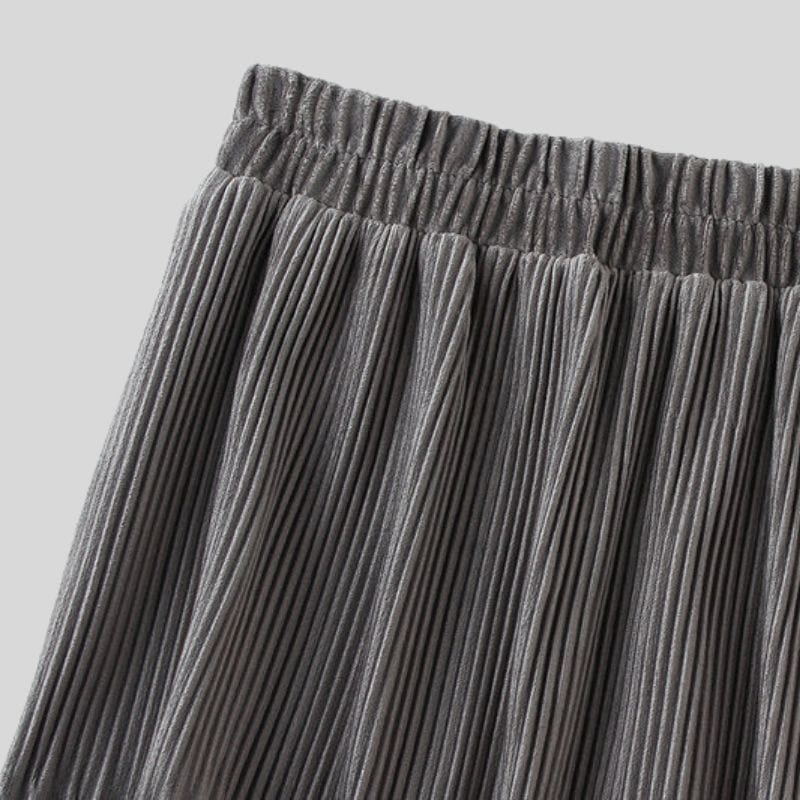 Jupe Longue en Velours Cotelé