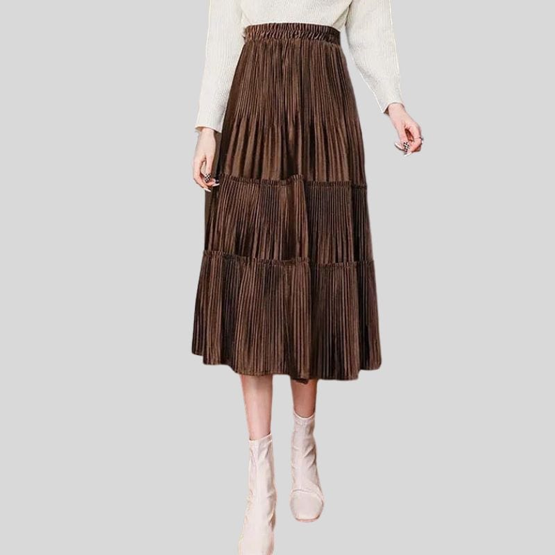 Jupe Marron Velours