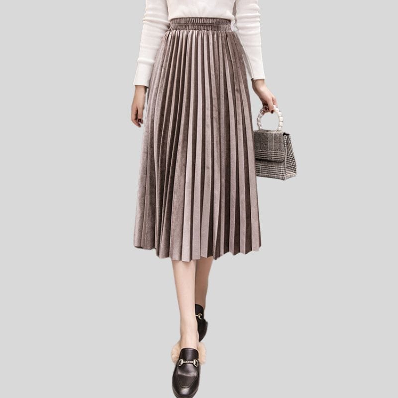 Jupe Midi Velours