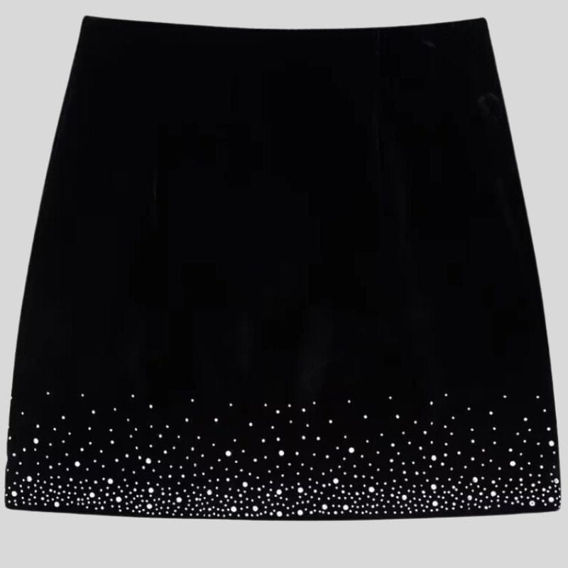 Jupe Noir Velours