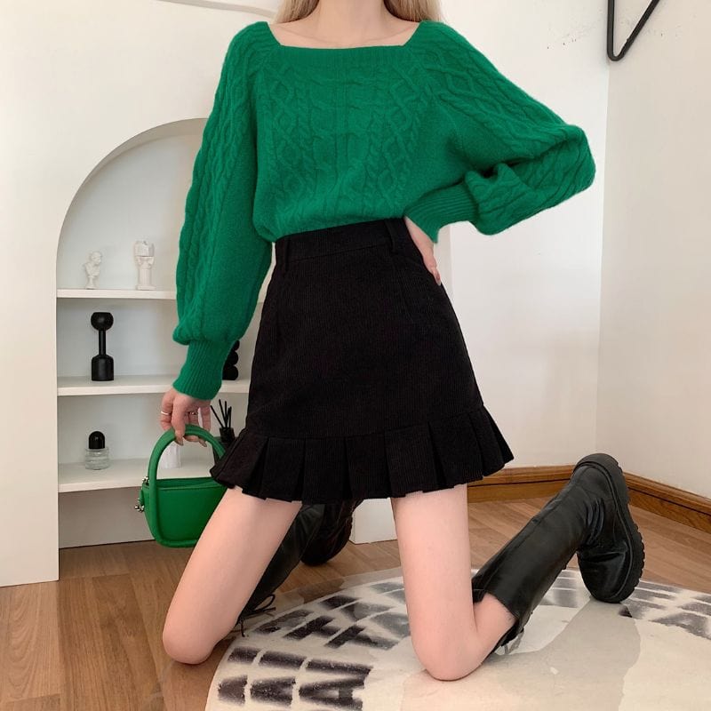 Jupe Noir en Velours