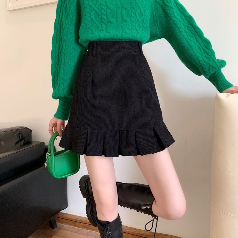 Jupe Noir en Velours