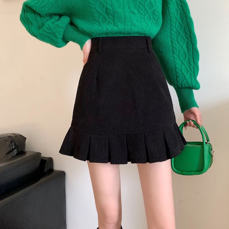 Jupe Noir en Velours